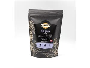 Kaffe Crema Blå Java Estate 200 gr. kaffe filtermalt, Fairtrade 